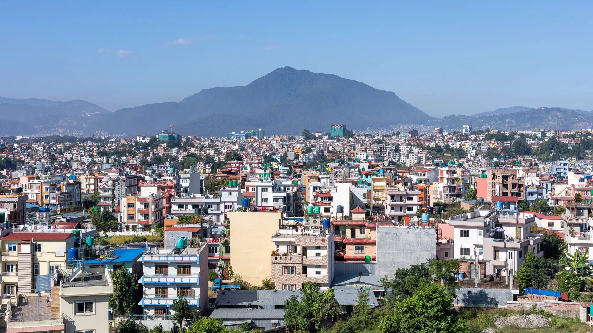 View over Kathmandu valley